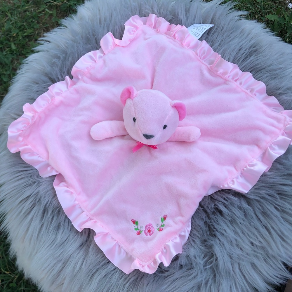 Pink Teddy security blanket - Picture 3 of 6